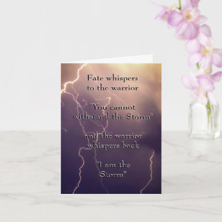 Cartão Fate Whispers to the Warrior Greeting Card