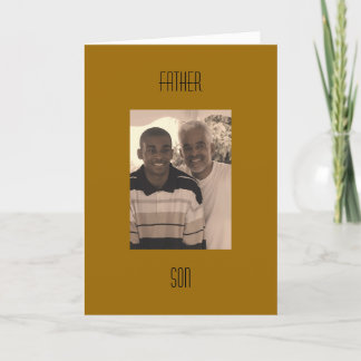 Cartão Father And Son