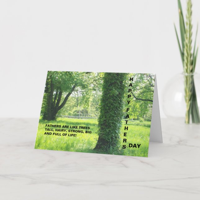 CARTÃO FATHERS ARE LIKE TREES CARD (Frente)