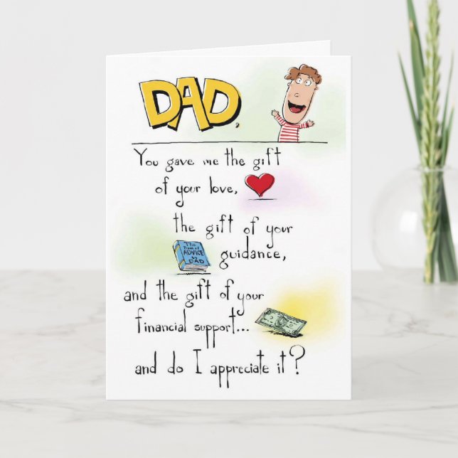 Cartão Father's day card (Frente)