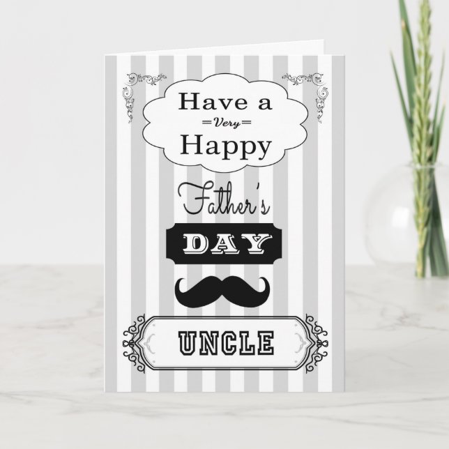 Cartão Father's Day Card for Uncle (Frente)