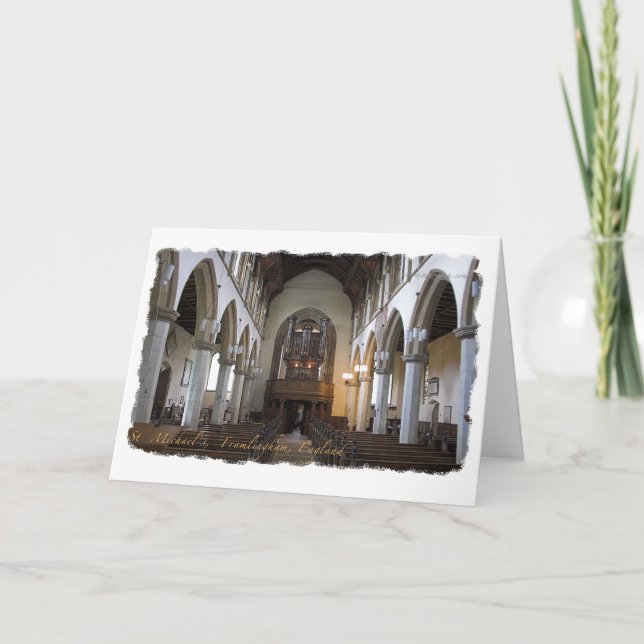 Cartão Father's Day Card - Framlingham church (Frente)