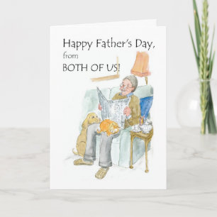 Cartão Father's Day Card 'from Both of Us'