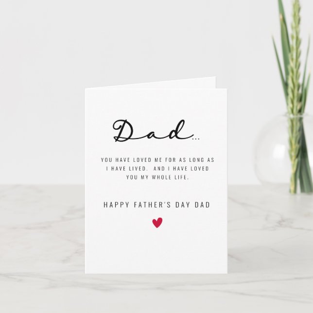 Cartão Father's Day card from Child (Frente)