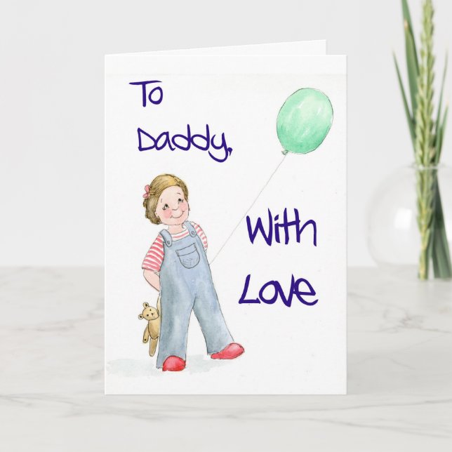 Cartão Father's Day Card from Daughter (Frente)