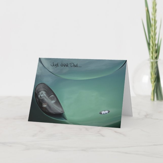 Cartão Father's Day card, TVR Sports car (Frente)