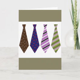 Cartão Father's Day Card with Ties
