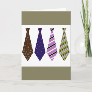 Cartão Father's Day Card with Ties