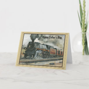 Cartão Father's Day Card with Train
