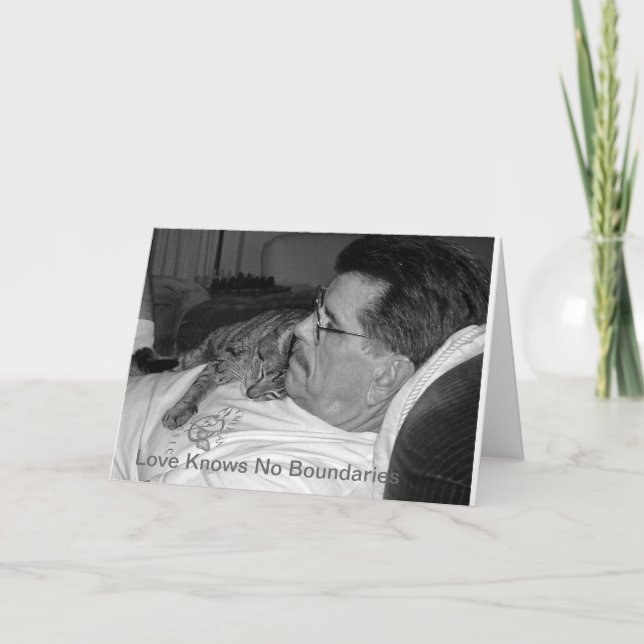 Cartão Father's day cat (Frente)