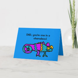 Cartão Father's Day Chameleon Card