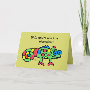 Cartão Father's Day Chameleon Card