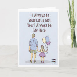 Cartão Father's Day - Daughter's Hero
