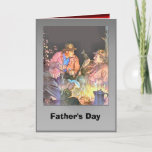 Cartão Father's day - Evening with friends<br><div class="desc">Customizable card,  change the cover sentiment and the inside greeting.  Designed specially for boys and blokes.</div>
