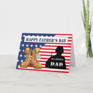 Cartão Father's Day for Military Dad