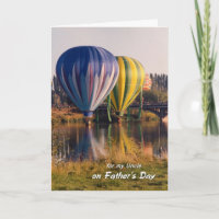 Father's Day for Uncle Hot Air Balloons Splash