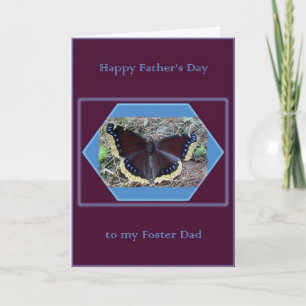 Cartão Father's Day Foster Dad Butterfly Card