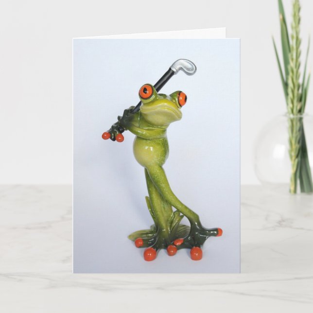 Cartão Father's Day Frog (Frente)