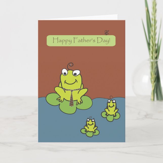 Cartão Father's Day - Frogs by Red Sprocket (Frente)