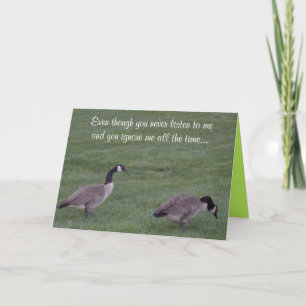 Cartão FATHERS DAY FROM WIFE joke card
