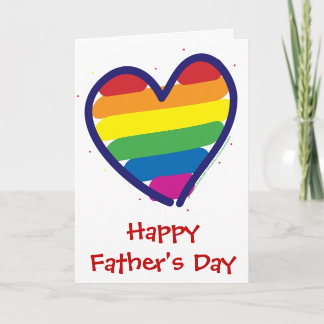 Cartão Father's Day/Gay Pride (Frente)