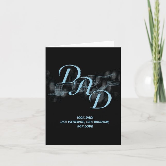 Cartão Father's Day Grandfather Gift G-pa God Said Let Th (Frente)