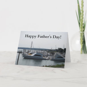 Cartão Father's Day Greeting Card with Boats