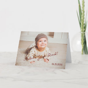 Cartão Father's Day I Love You Dad Custom Template Photo