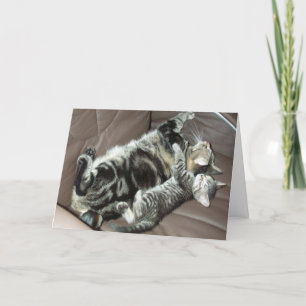 Cartão Father's Day kitty card