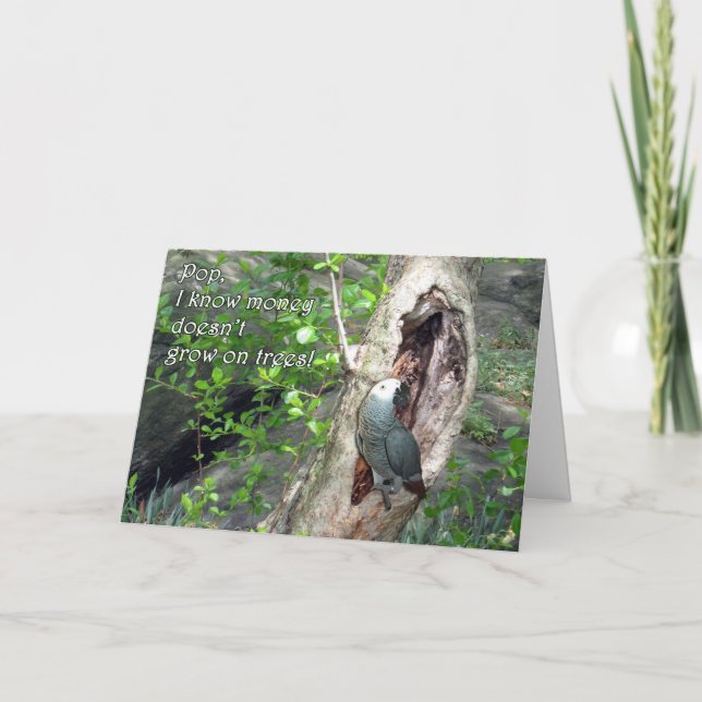 Cartão Father's Day Money Tree (Frente)