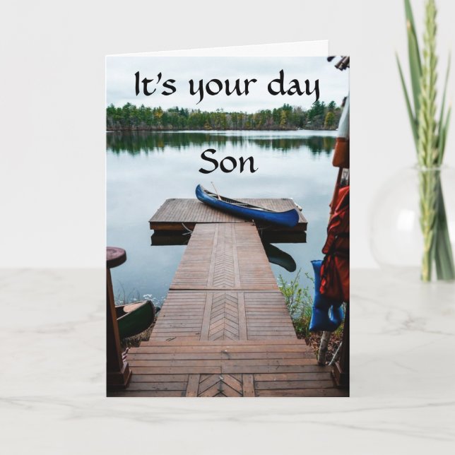 CARTÃO FATHER'S DAY OR SON''S BIRTHDAY.....JUST FOR "SON" (Frente)