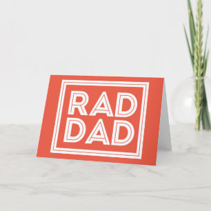 Cartão Father's Day - Rad Dad