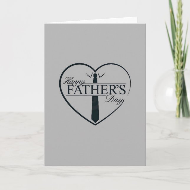 Cartão Fathers Day Smart Grey (Frente)