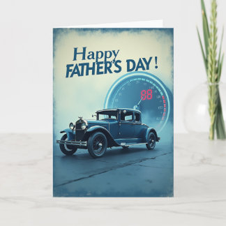 Cartão Fathers Day Speedometer Art Card