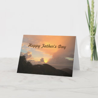 Cartão Father's Day sunrise from "us" Greeting Card