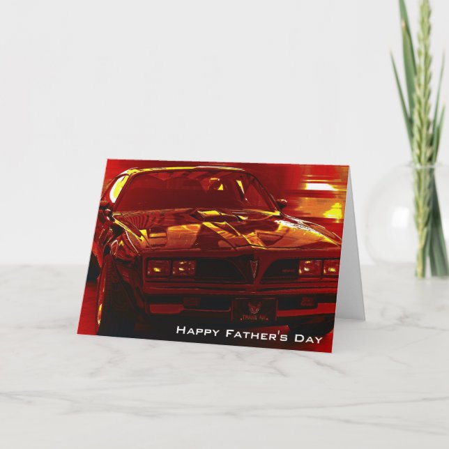 Cartão Father's Day Trans Am Greeting (Frente)