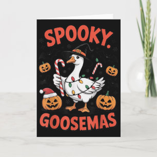 Cartão Fato de Ganso Engraçado Soky Goosemas para Hallowe