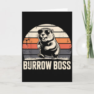 Cartão Fato do Dia da Marmota do Punxy Phils 2 de Feverei