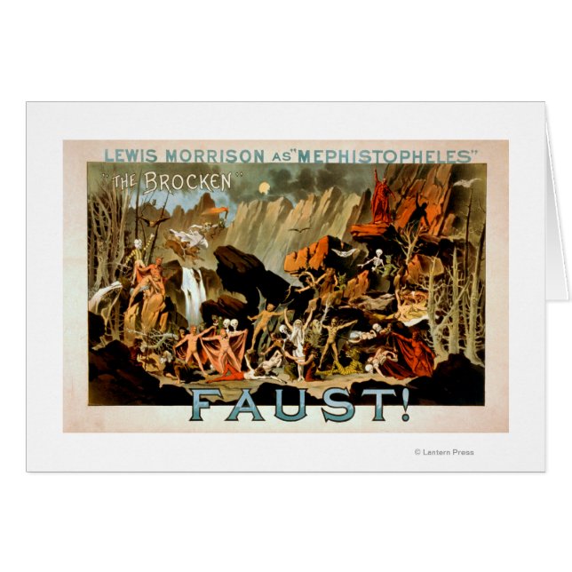 Cartão Faust Musical Theater Poster (Frente Horizontal)