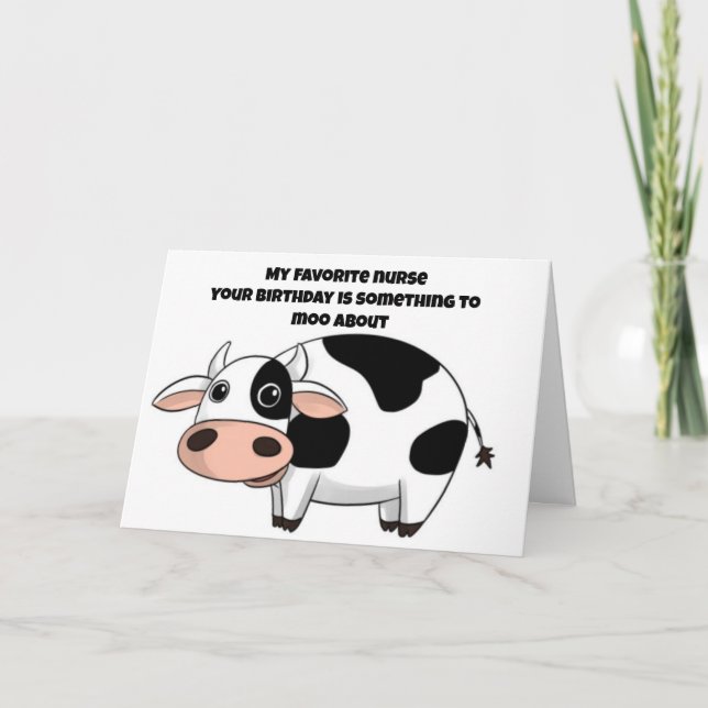 CARTÃO FAV *ENFERMEIRO* NO ANIVERSÁRIO, ALGO SOBRE O QUAL (Frente)