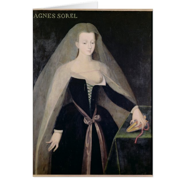 Cartão Favorito de Agnes Sorel de Charles VII (Frente)