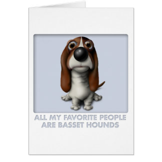 Cartão Favorito de Basset Hound