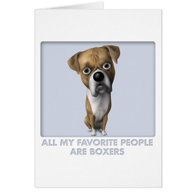 Cartão Favorito (Uncropped) do pugilista (Frente)