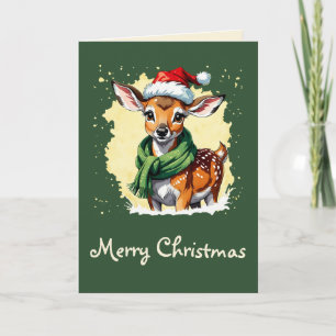 Cartão Favoritos Engraçados de Natal de Animais - Descobe