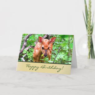 Cartão Fawn Greeting Card