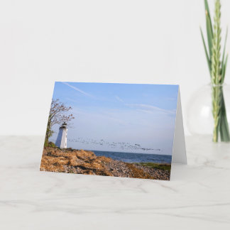 Cartão Fayerweather lighthouse Greeting Card