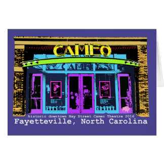 Cartão Fayetteville do centro histórico NC