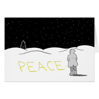 Cartão Faz xixi a mudança que você quer ver: Paz