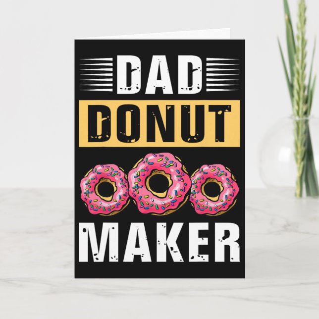Cartão Fazedor de Donuts para o Dia dos Pais  (Frente)