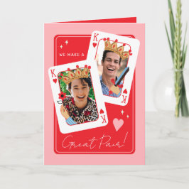 Cartão Fazemos um excelente de de dia de os namorados